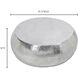 Tabla 32 X 32 inch Silver Coffee Table