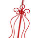 Katarina 5 Light 23 inch Shiny Red Chandelier Ceiling Light