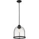 Stanton 1 Light 12 inch Matte Black Pendant Ceiling Light