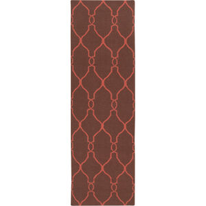 Fallon 96 X 30 inch Camel, Bright Red Rug