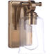 Romero 1 Light 5 inch Satin Brass Wall Sconce Wall Light