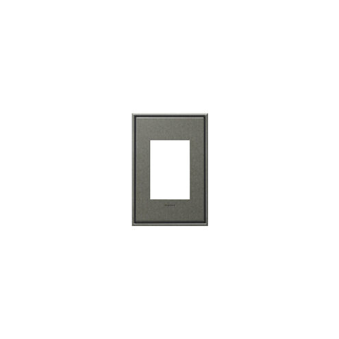Adorne Burnished Pewter Wall Plate, 1-Gang