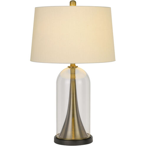 Camargo 29 inch 150.00 watt Glass/Antique Brass Table Lamp Portable Light