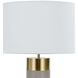 Harlow 27 inch 150.00 watt Ivory Grey Table Lamp Portable Light, Cylinder