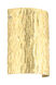 Tamburo 8 LED 8 inch Satin Nickel ADA Wall Sconce Wall Light in Stone Gold Foil Glass