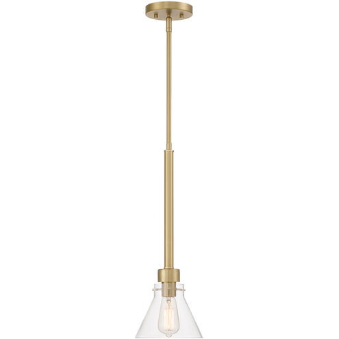 Willow Creek 1 Light 7 inch Brushed Gold Pendant Ceiling Light