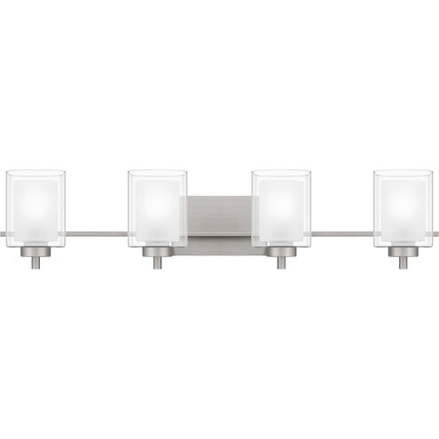 Kolt 4 Light 36 inch Brushed Nickel Bath Light Wall Light