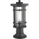 Jordan 1 Light 16.75 inch Black Outdoor Pier Mounted Fixture