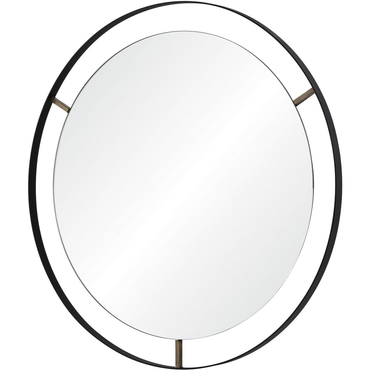 Jericho 31 X 31 inch Matte Black Wall Mirror