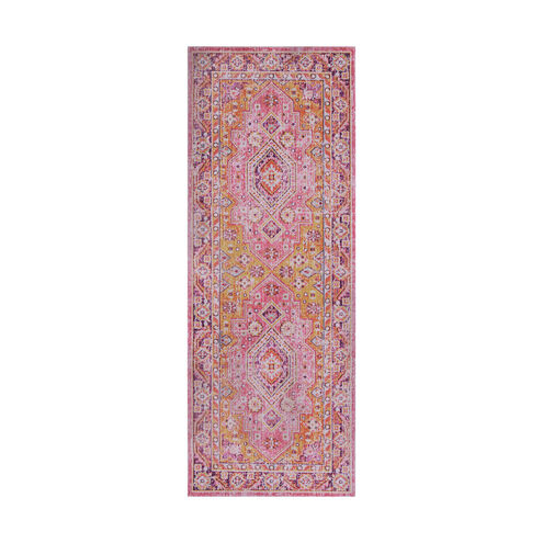 Thora 94 X 36 inch Bright Pink Indoor Runner, Runner