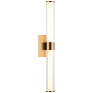 Macie LED 4.38 inch Aged Gold Brass Vanity Light Wall Light