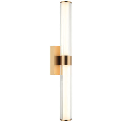 Macie LED 4.38 inch Aged Gold Brass Bath Vanity Light Wall Light