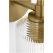 C&M by Chapman & Myers Barstow 1 Light 4.5 inch Burnished Brass Bath Vanity Wall Light