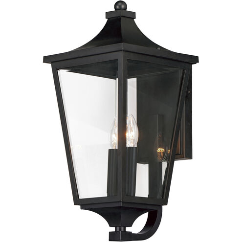 Sutton Place VX 2 Light 22 inch Black Outdoor Wall Mount