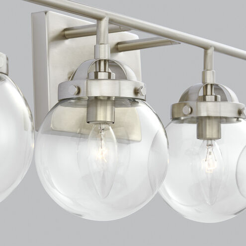 Bryce 4 Light 30 inch Brushed Nickel Bath Vanity Wall Sconce Wall Light