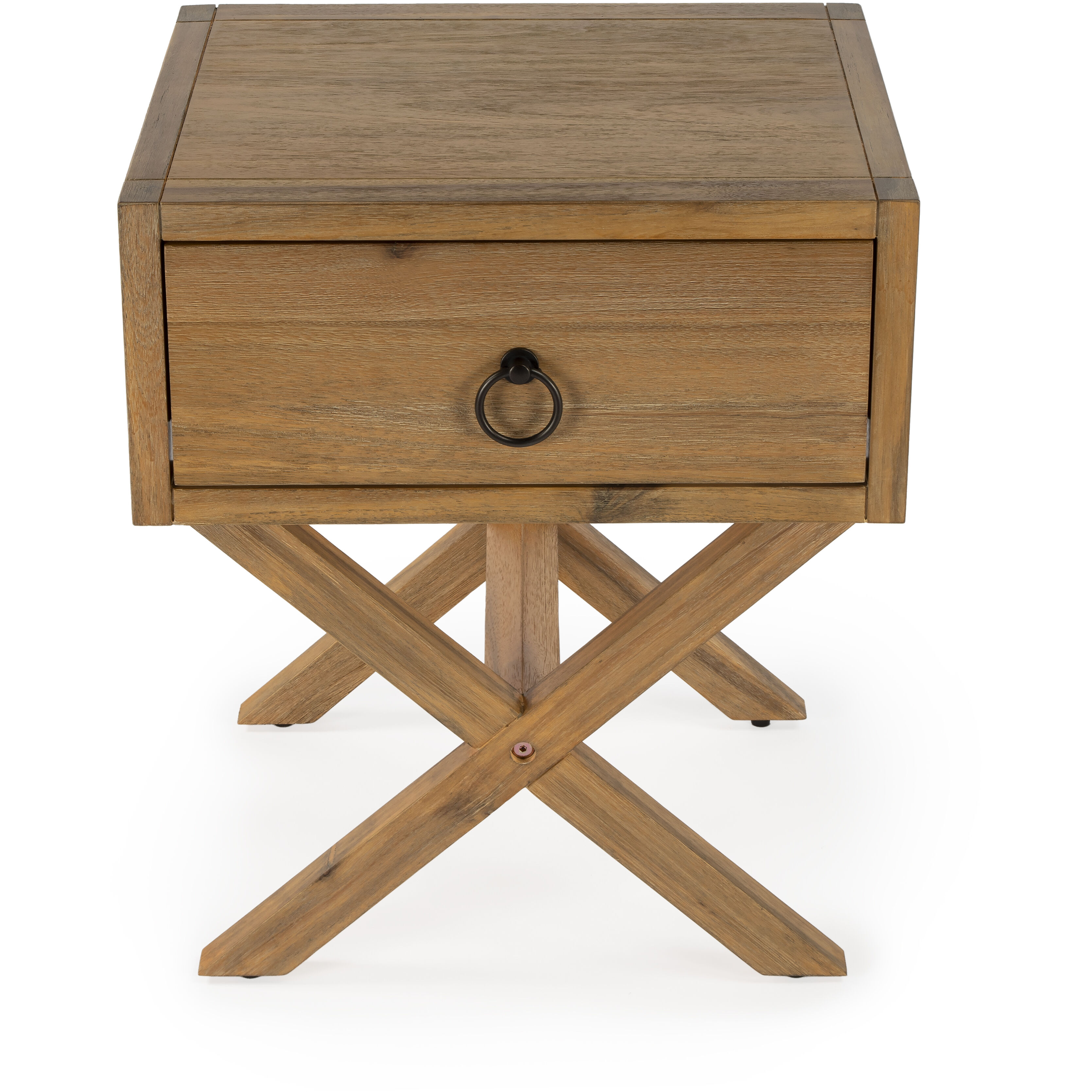 Lark Natural Wood End Table in Light Brown