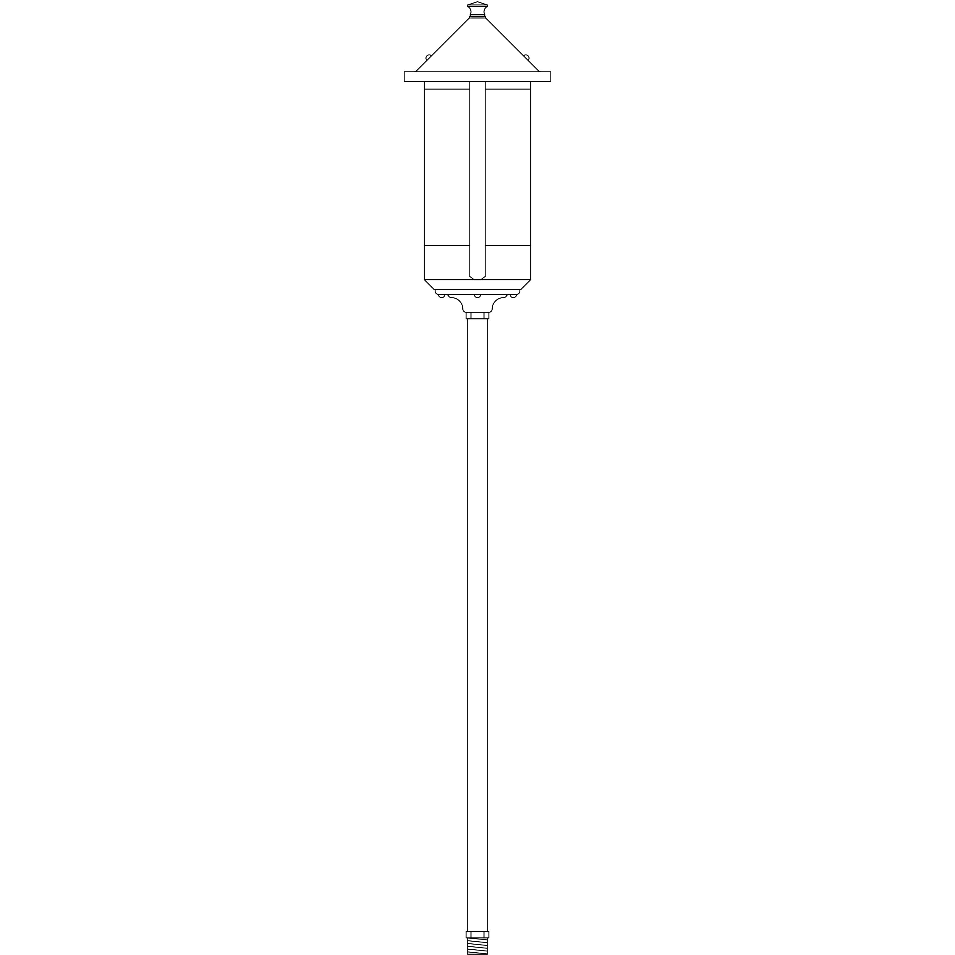 Berkeley 12V 18 watt Pewter Landscape Light in Almond Mica