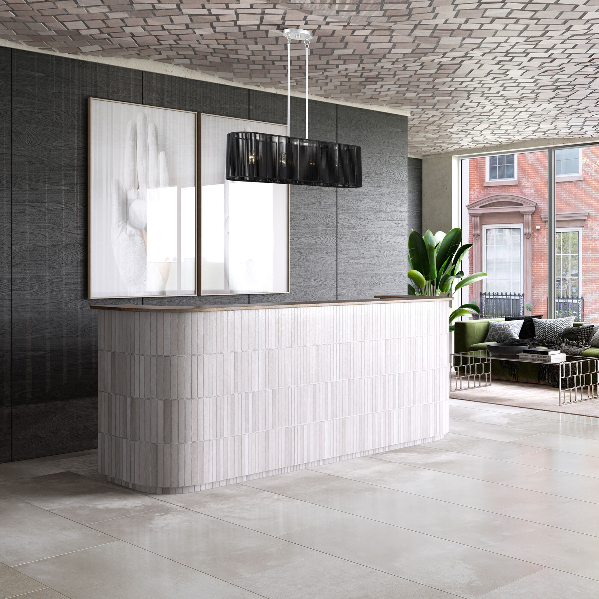 Acordia 4 Light 36 inch Painted Nickel Linear Chandelier Ceiling Light, Large