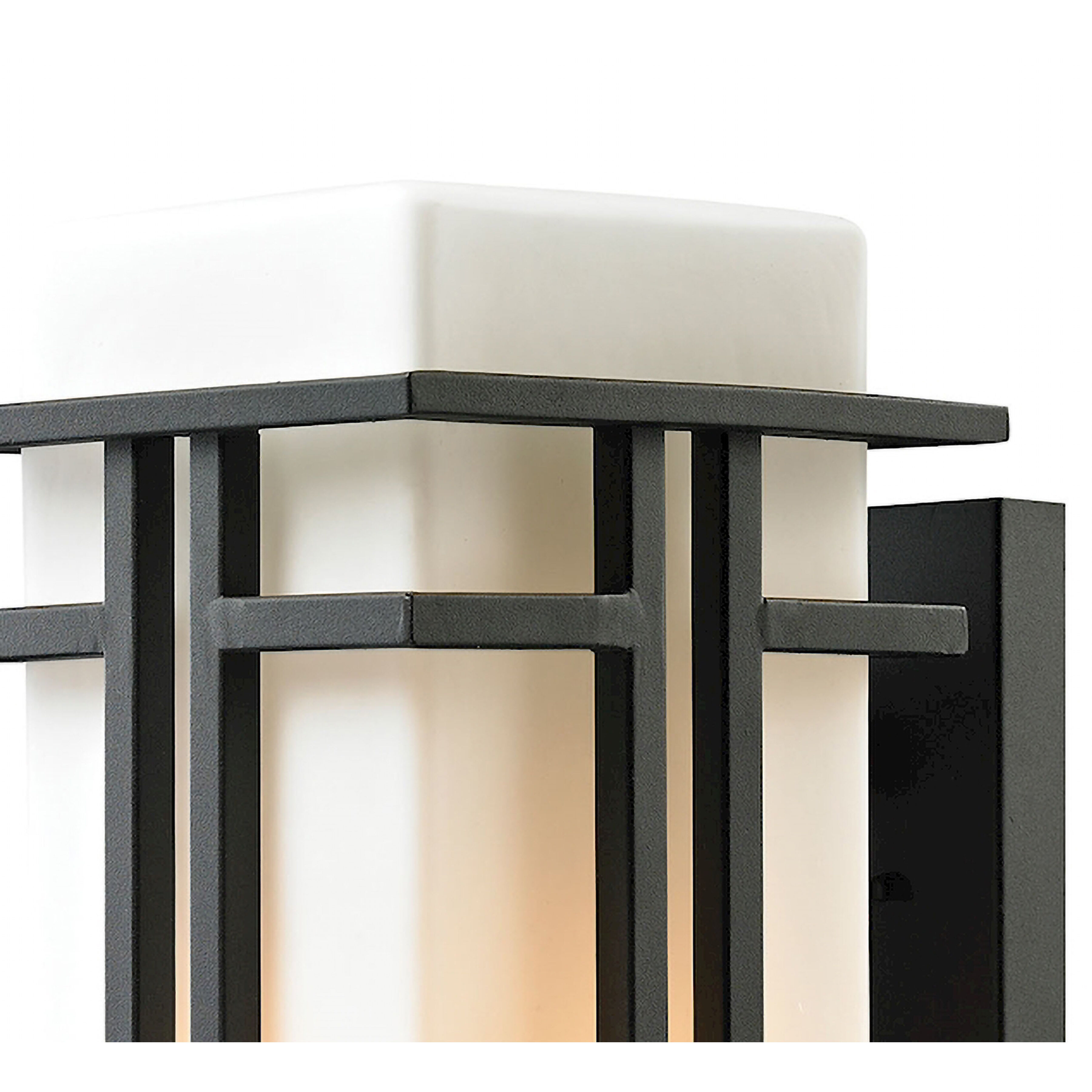 Croftwell 1 Light 17 inch Textured Matte Black Outdoor Wall Sconce