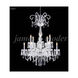 Venetian 12 Light 32 inch Silver Crystal Chandelier Ceiling Light