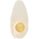 Ravelle 1 Light 8 inch White and Antique Brass Wall Sconce Wall Light