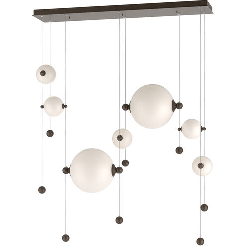 Abacus LED 49 inch Ink Double Linear Pendant Ceiling Light in Opal