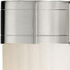 Empire 2 Light 10.5 inch Satin Nickel Sconce Wall Light in Matte White Glass