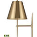 Otus 63.5 inch 9.00 watt Aged Brass Floor Lamp Portable Light