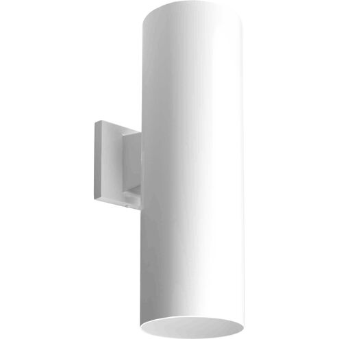 Cylinder Outdoor Wall Cylinder in White, Standard Lamping
