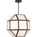 Hoi LED 24 inch Matte Black Chandelier Ceiling Light