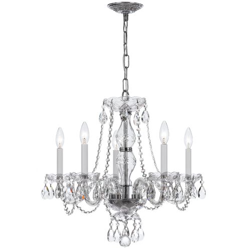 Traditional Crystal 5 Light 21.00 inch Chandelier