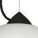 Tessa 1 Light Black Cord Pendant Ceiling Light
