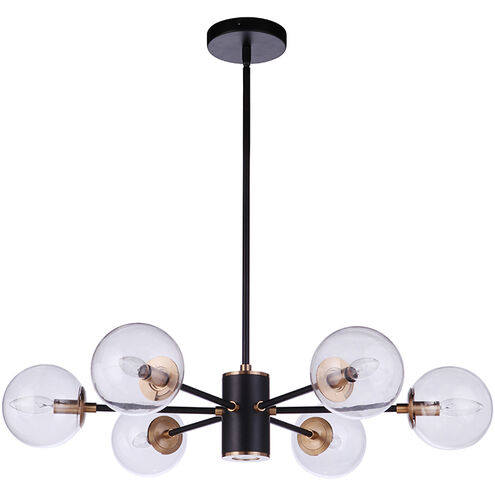 Bellini 6 Light 31.62 inch Aged Brass Pendant Ceiling Light