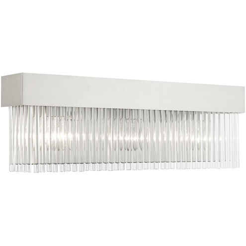 Norwich 3 Light 23 inch Brushed Nickel ADA Sconce Wall Light