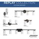 Replay 3 Light 22 inch Antique Bronze Bath Vanity Wall Light