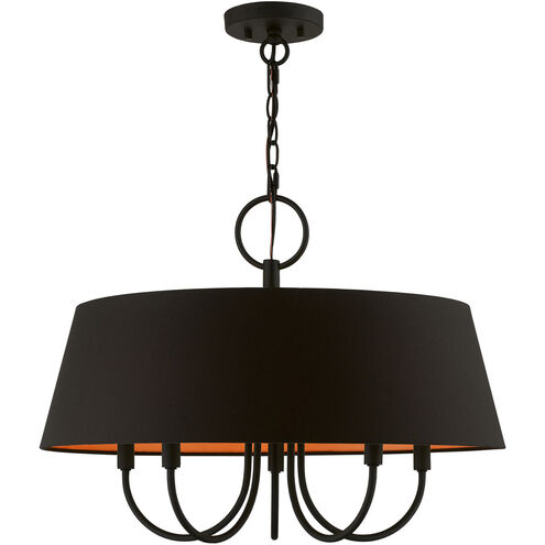 Palma 5 Light 23 inch Black Pendant Chandelier Ceiling Light