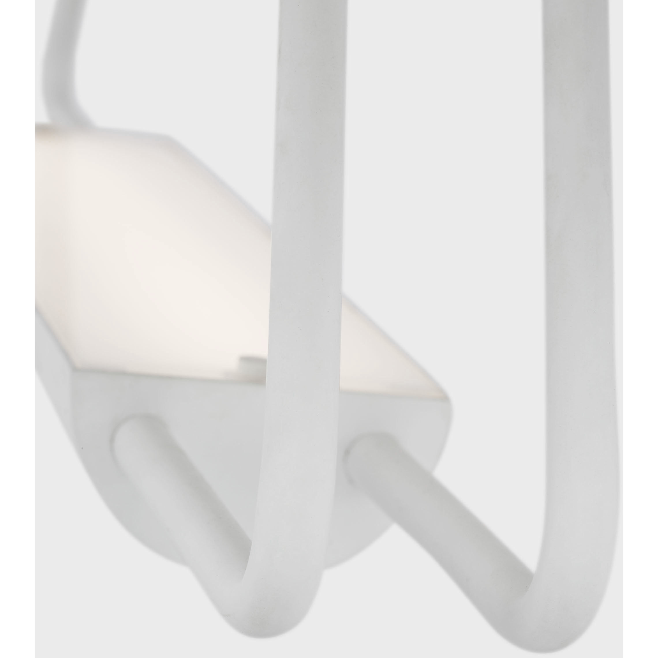 Kelly Wearstler Teline LED 30 inch Matte White Round Chandelier Ceiling Light