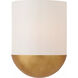 Barbara Barry Crescent LED 8 inch Gild Sconce Wall Light, Small