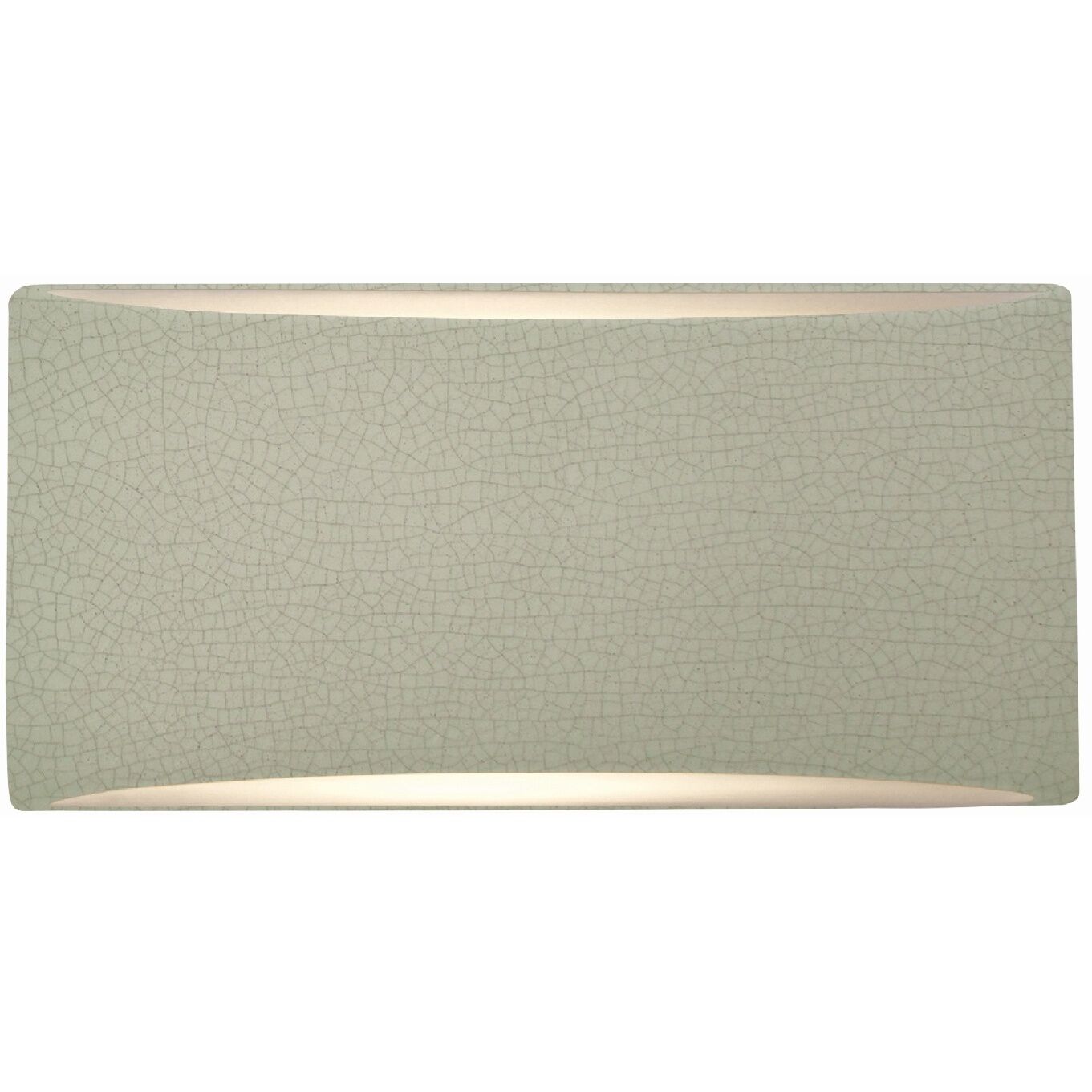 Ambiance LED 10 inch Celadon Green Crackle ADA Wall Sconce Wall Light