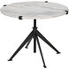 Edith 30.5 X 30.5 inch Matte Black Adjustable Side Table, Large