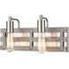Brigantine 2 Light 16 inch Satin Nickel with Weathered Gray Vanity Light Wall Light