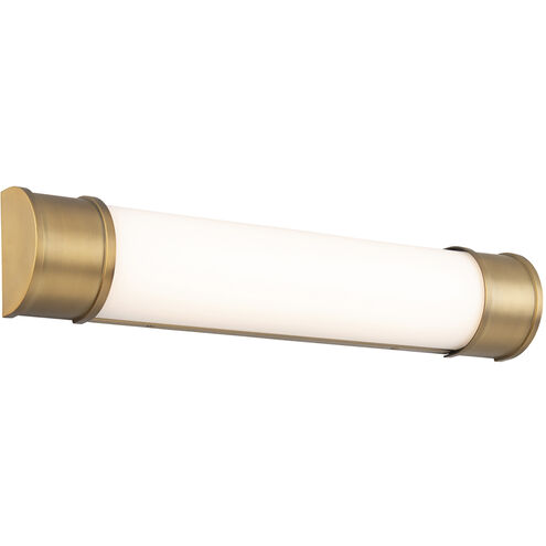 WAC Lighting Mercer LED 24 inch Aged Brass Bath Vanity & Wall Light, dweLED WS-37024-AB - Open Box