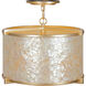 Sommers Bend 4 Light 17 inch Capiz Shell Gold Semi Flush Ceiling Light