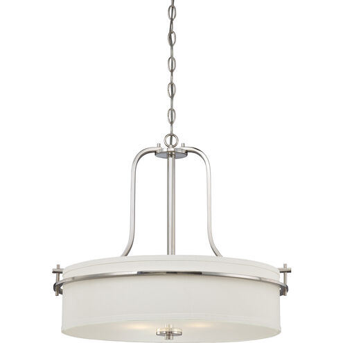 Loren 4 Light 22 inch Polished Nickel Pendant Ceiling Light