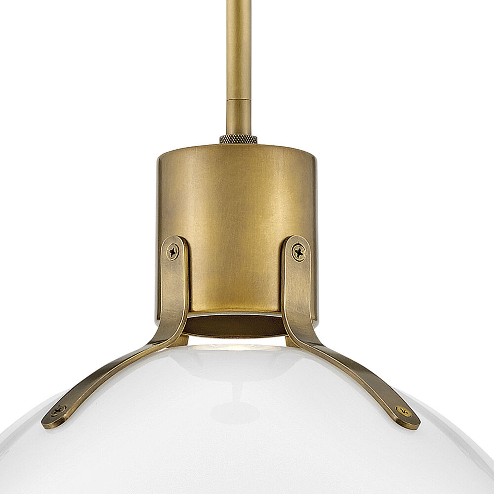 Argo LED 14 inch Heritage Brass Indoor Pendant Ceiling Light