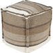 Patch 18 inch Charcoal Pouf, Cube