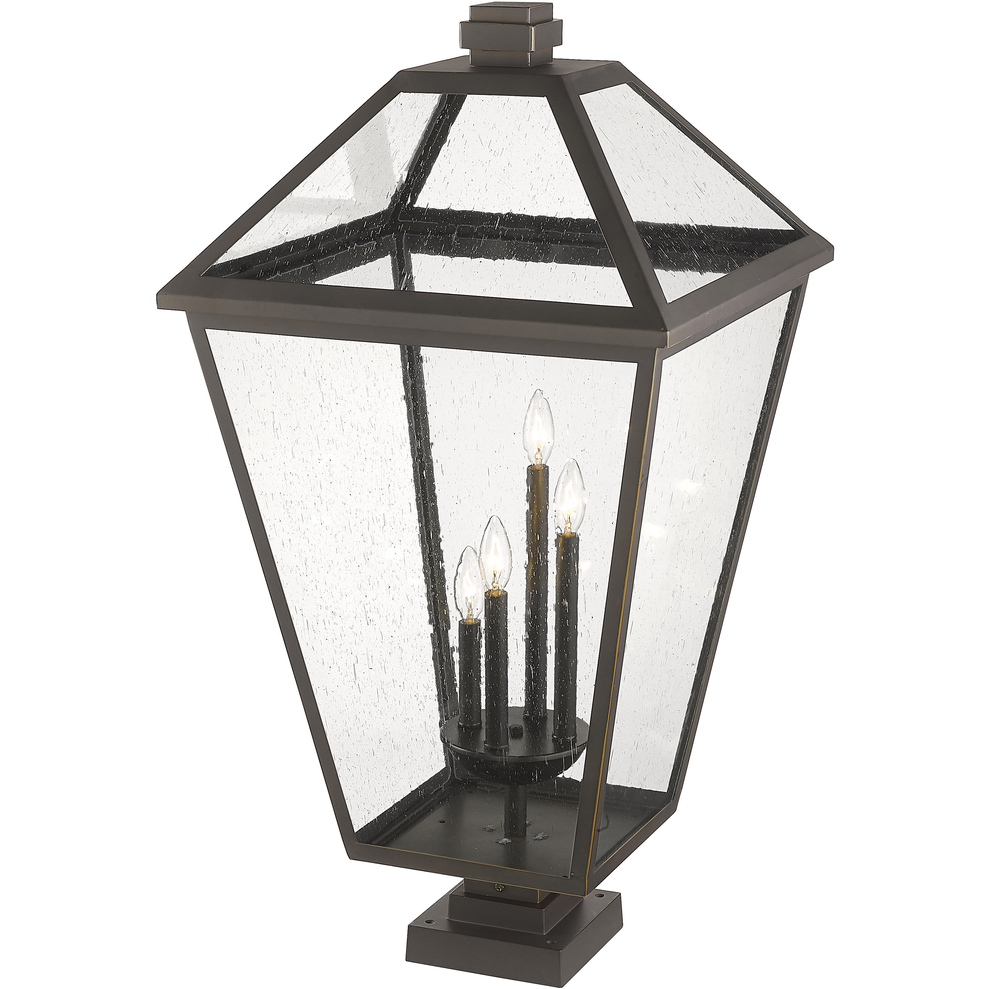 Talbot 4 Light 36.75 inch Oil Rubbed Bronze Outdoor Pier Mounted Fixture