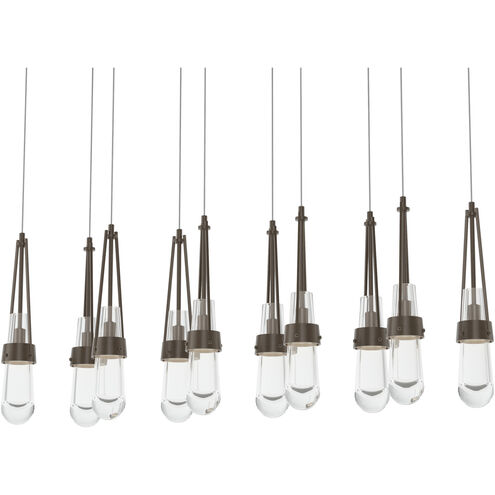 Link 10 Light 44.5 inch Bronze Pendant Ceiling Light, Rectangular