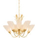 Forest Glen 1 Light 42.25 inch Vintage Gold Leaf Chandelier Ceiling Light