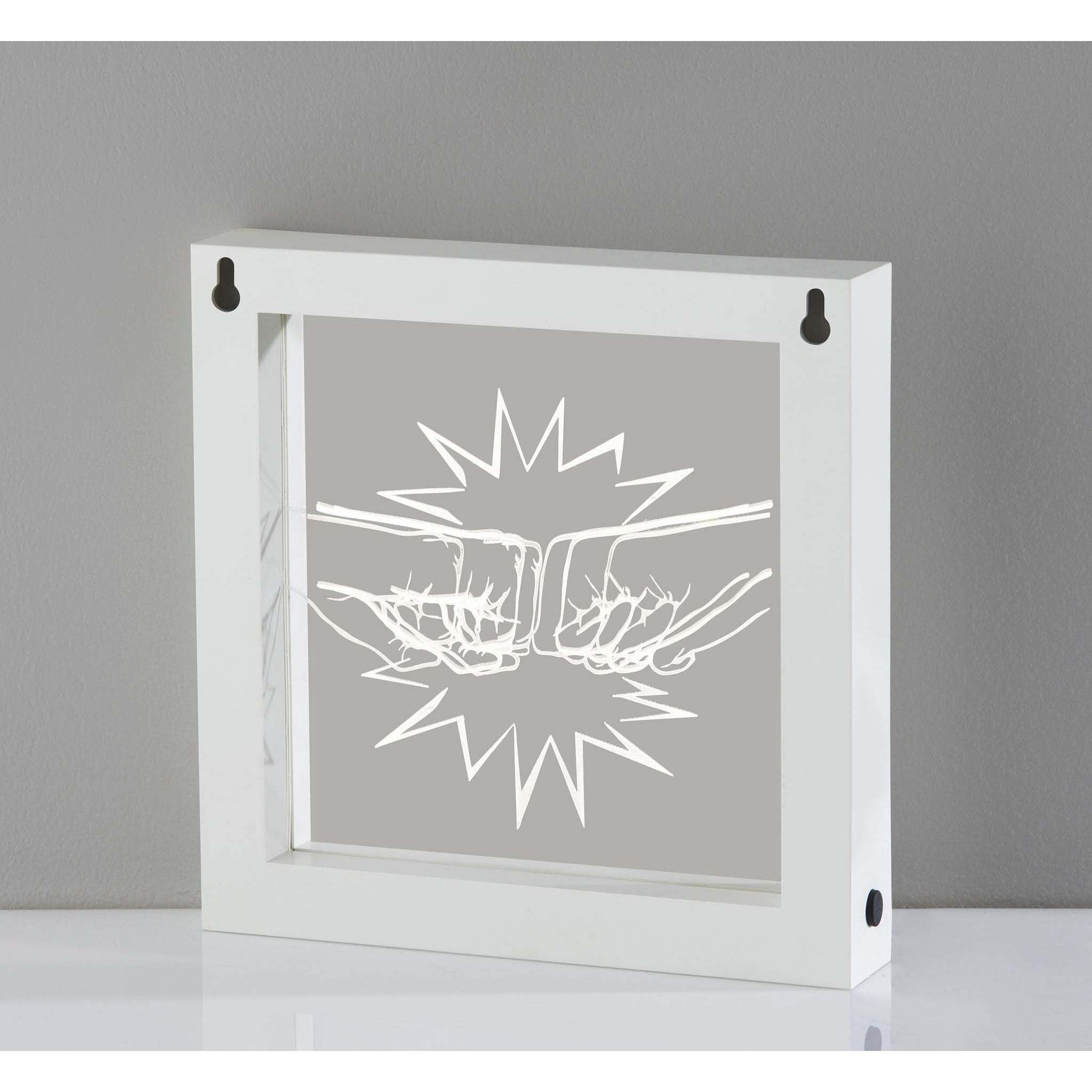 Fist Bump Video 9 inch 0.3 watt White Light Box Portable Light, Simplee Adesso
